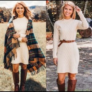 Cable Knit sweater dress